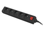 Разклонители Lanberg power strip 1.5m, 5 socket Blakc