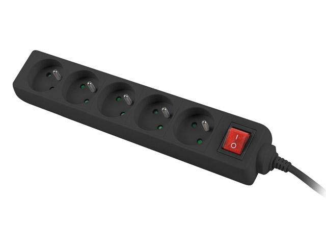 Разклонители Lanberg power strip 1.5m, 5 socket Blakc