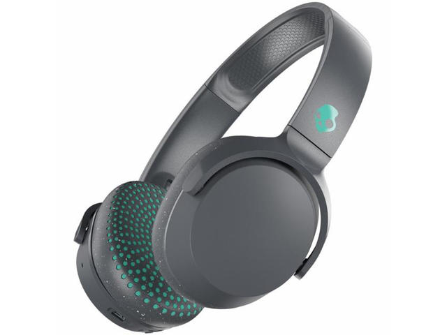 Слушалки SkullCandy Riff Wireless, в сиво-зелено