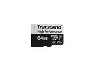 Карти памет 64GB Transcend microSDXC I UHS-I U3, V30