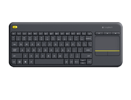 Клавиатури Logitech Wireless Touch Keyboard K400 Plus, в черно