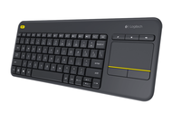 Клавиатури Logitech Wireless Touch Keyboard K400 Plus, в черно