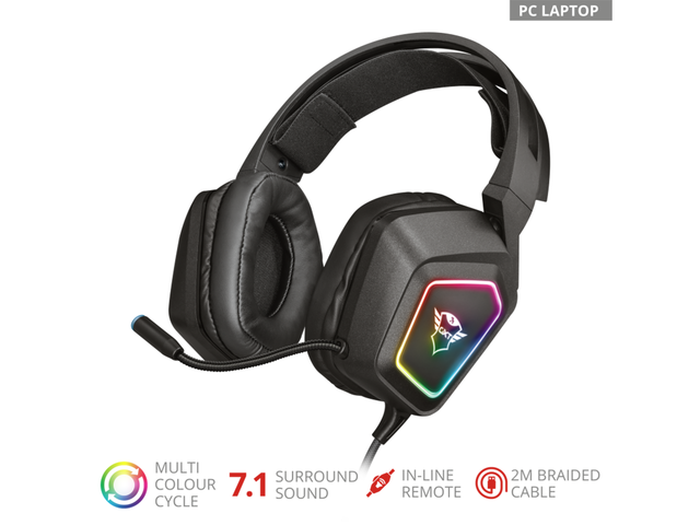 Слушалки TRUST GXT 450 Blizz RGB