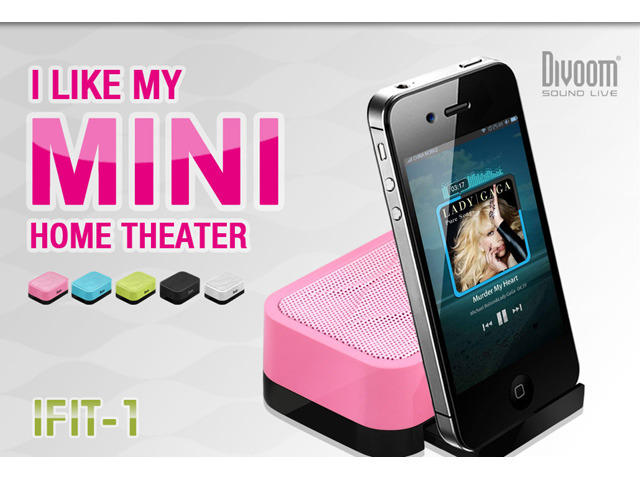 Колони Divoom IFIT-1, розов