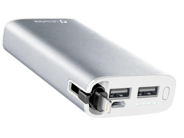 Външни батерии Cellularline Unique Design за Apple устройства, 6700mAh, сива