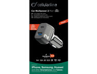 Зарядни устройства Cellularline зарядно 12V-18W +18W USB C бързо зарядно