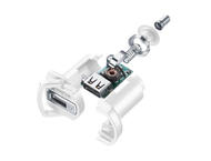 Зарядни устройства Cellularline адаптивно зарядно за кола 12V/24V с MicroUSB кабел, 15W