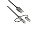 Кабели и Адаптери Trust 3-в-1 micro-USB USB-C Lightning кабел 480Mbps 1 метра
