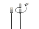 Кабели и Адаптери Trust 3-в-1 micro-USB USB-C Lightning кабел 480Mbps 1 метра