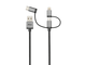 Кабели и Адаптери Trust 3-в-1 micro-USB USB-C Lightning кабел 480Mbps 1 метра