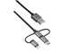Кабели и Адаптери Trust 3-в-1 micro-USB USB-C Lightning кабел 480Mbps 1 метра