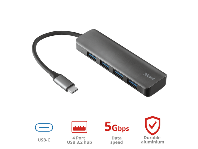 USB Хъб Trust Halyx USB-C