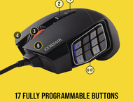 Мишки Corsair SCIMITAR RGB ELITE Optical MOBA/MMO Gaming Mouse