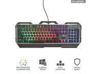 Клавиатури Trust GXT 856 Torac Illuminated Gaming Keyboard