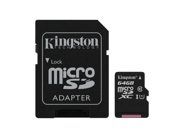 Карти памет 64GB Kingston Canvas Select Plus microSD