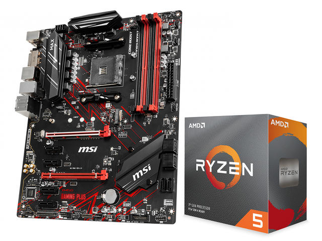 Дънни платки MSI B450 GAMING PLUS MAX + AMD Ryzen 5 3600