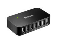 USB Хъб D-Link 7-портов USB 2.0 хъб