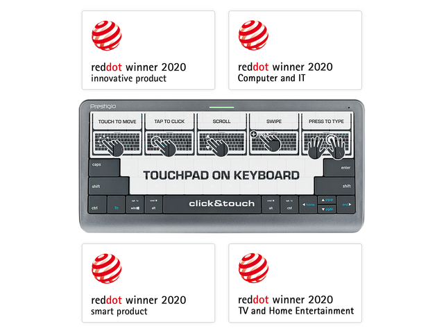 Клавиатури Prestigio Click & Touch Multimedia Keyboard