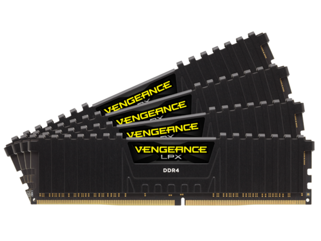 Оперативна памет 32GB (4x8GB) DDR4 3200MHz Corsair Vengeance LPX Black