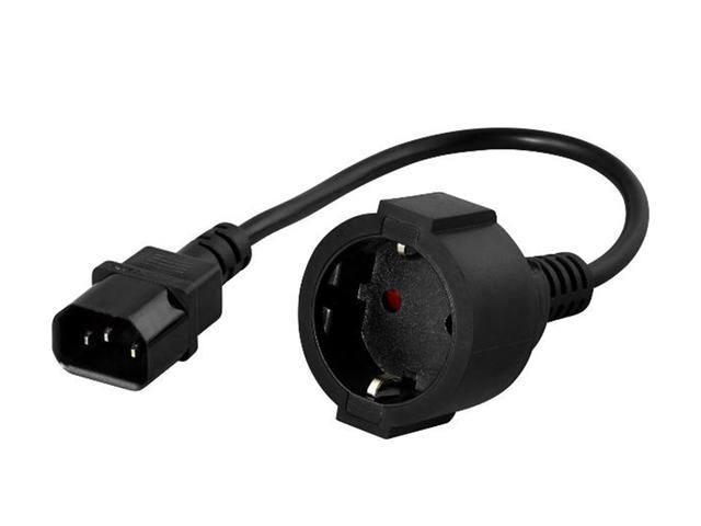 Кабели и Адаптери PowerWalker IEC 10A C14/ шуко (20cm)