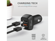 Зарядни устройства Trust Qmax 30W Ultra-Fast Dual USB Car Charger with QC3.0