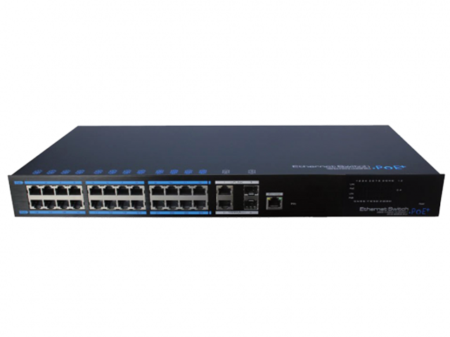 Мрежово оборудване UTEPO UTP7224E-POE-L2 24-портов PoE мрежов комутатор