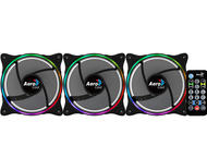 Вентилатори AeroCool Eclipse 12 Pro ARGB, Fan Pack 3in1, ARGB HUB, Remote