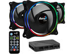 Вентилатори AeroCool Eclipse 12 Pro ARGB, Fan Pack 3in1, ARGB HUB, Remote