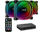 Вентилатори AeroCool Astro 12 Pro ARGB Fan Pack 3in1, ARGB HUB, Remote