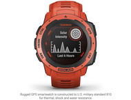Смарт часовници Garmin Instinct Solar Flame Red