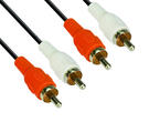 Кабели и Адаптери VCom Аудио Кабел RCA 2x M / RCA 2x M - CV022-1.8m