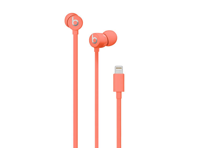 Слушалки Beats urBeats3, Coral с Lightning конектор
