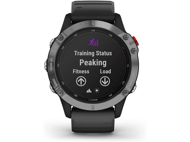 Смарт часовници Garmin Fenix 6 Solar Silver with Black Band