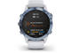 Смарт часовници Garmin Fenix 6 Pro Solar  Mineral Blue / Whitestone Band