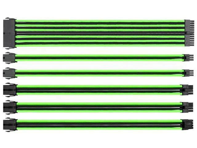 Кабели за компоненти Thermaltake комплект оплетени кабели TtMod Black/Green