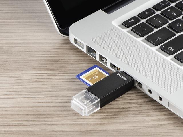 Джаджи Hama "Basic" USB 2.0 OTG Cardreader, SD/microSD, black 