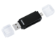 Джаджи Hama "Basic" USB 2.0 OTG Cardreader, SD/microSD, black 