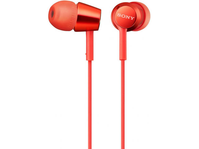 Слушалки Sony MDR-EX155AP, red