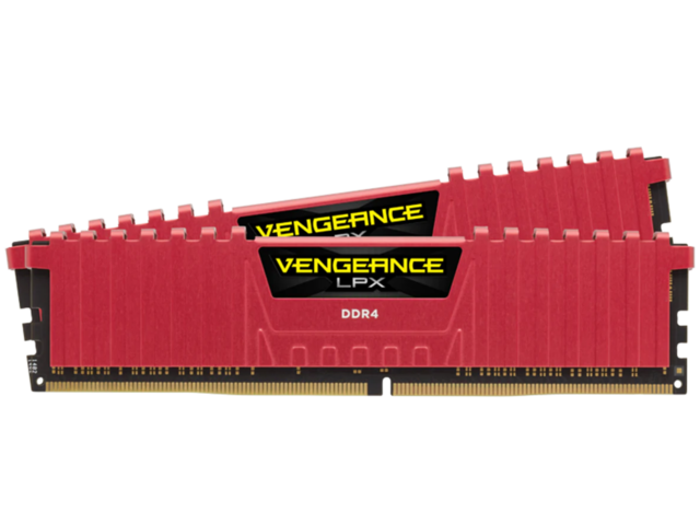 Оперативна памет 16GB (2x8GB) DDR4 3200MHz Corsair Vengeance LPX Red