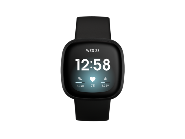 Смарт часовници Fitbit Versa 3 Black/Black Aluminum