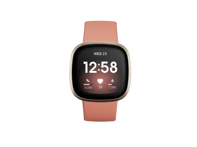 Смарт часовници Fitbit Versa 3 Pink Clay/Soft Gold Aluminum