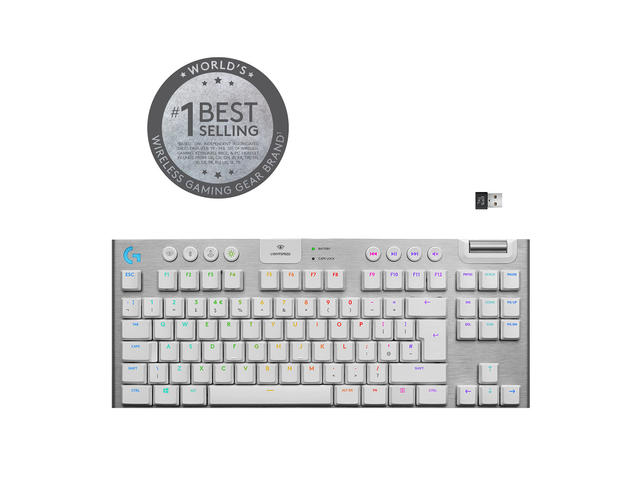 Клавиатури Logitech G915 TKL LIGHTSPEED, White
