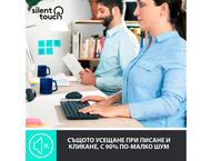 Клавиатури Logitech MK295 Silent Wireless Combo - GRAPHITE - US INTL