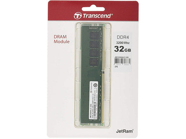 Оперативна памет 32GB DDR4 3200MHz Transcend U-DIMM
