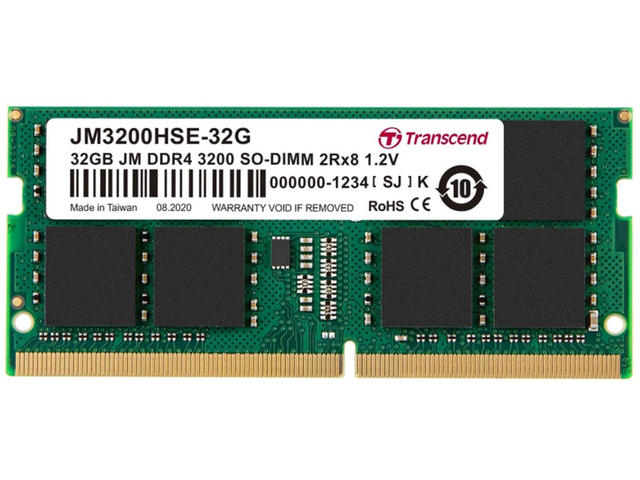 Оперативна памет 32GB DDR4 3200MHz Transcend SO-DIMM