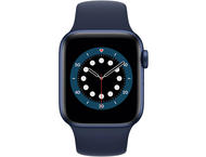 Смарт часовници Apple Watch S6 GPS, 44mm Blue Aluminium Case with Deep Navy Sport Band - Regular