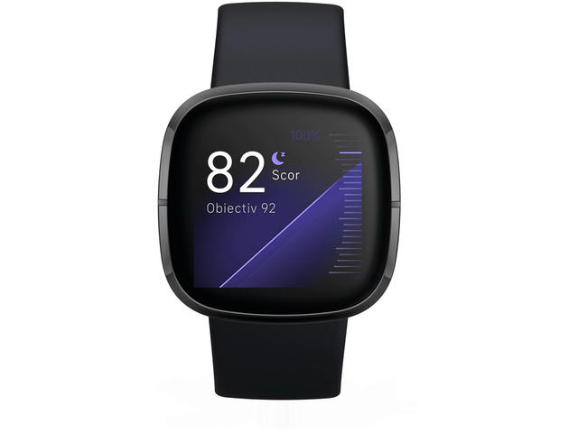 Смарт часовници Fitbit Sense - Carbon/Graphite Stainless Steel