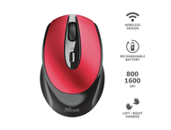 Мишки TRUST Zaya Wireless Rechargeable Mouse Red