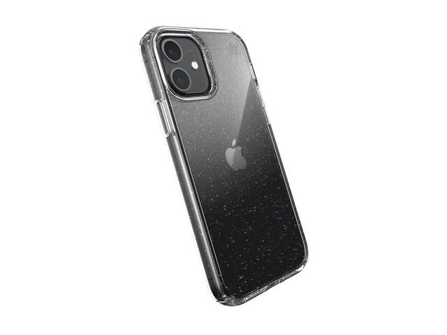 Калъфи Speck iPhone 12 (Pro) PRESIDIO PERF-CLEAR W/GLITTER - CLEAR W/GOLD GLTR/CLR