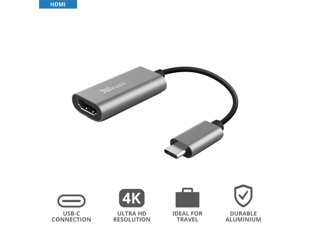 Кабели и Адаптери Trust Dalyx USB-C to HDMI Adapter